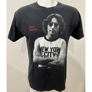 Vintage John Lennon New York City Dreamer 90s Graphic T Shirt